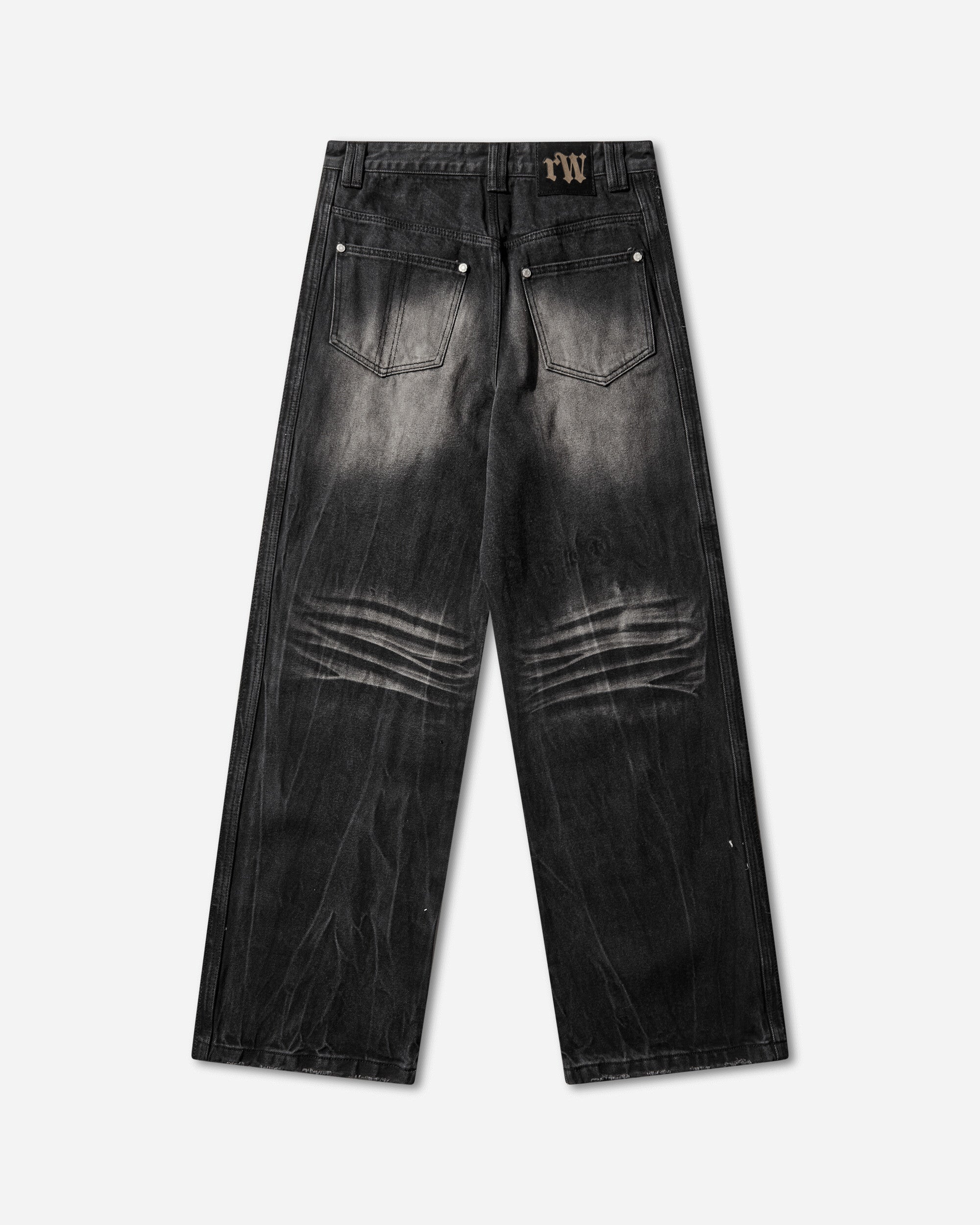 Racer Worldwide Scar Jeans Black Pants Denim SS24-JEANS-DISTRESSED BLACK
