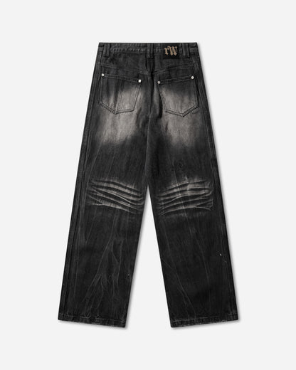 Racer Worldwide Scar Jeans Black Pants Denim SS24-JEANS-DISTRESSED BLACK