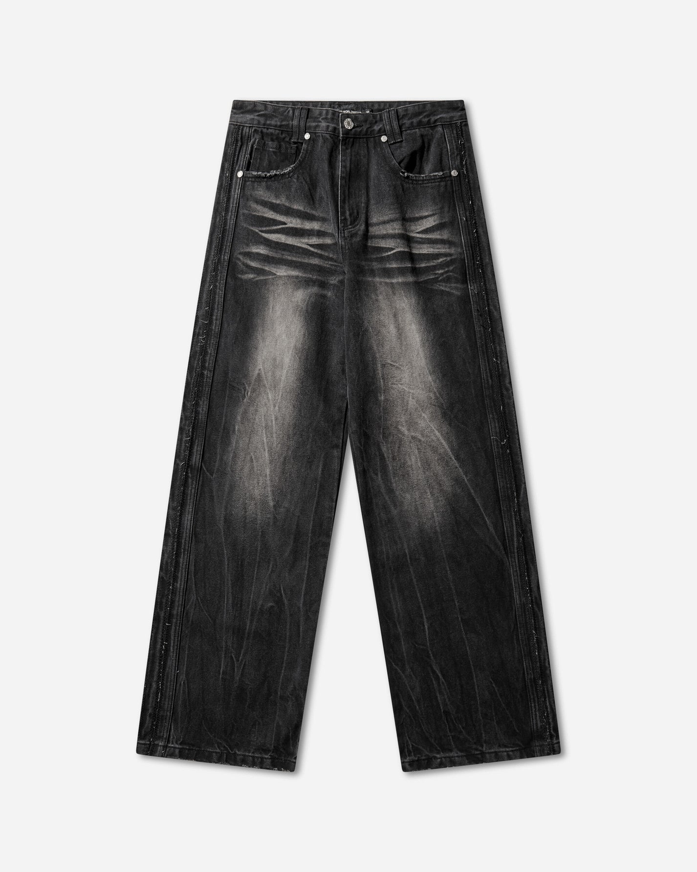 Racer Worldwide Scar Jeans Black Pants Denim SS24-JEANS-DISTRESSED BLACK