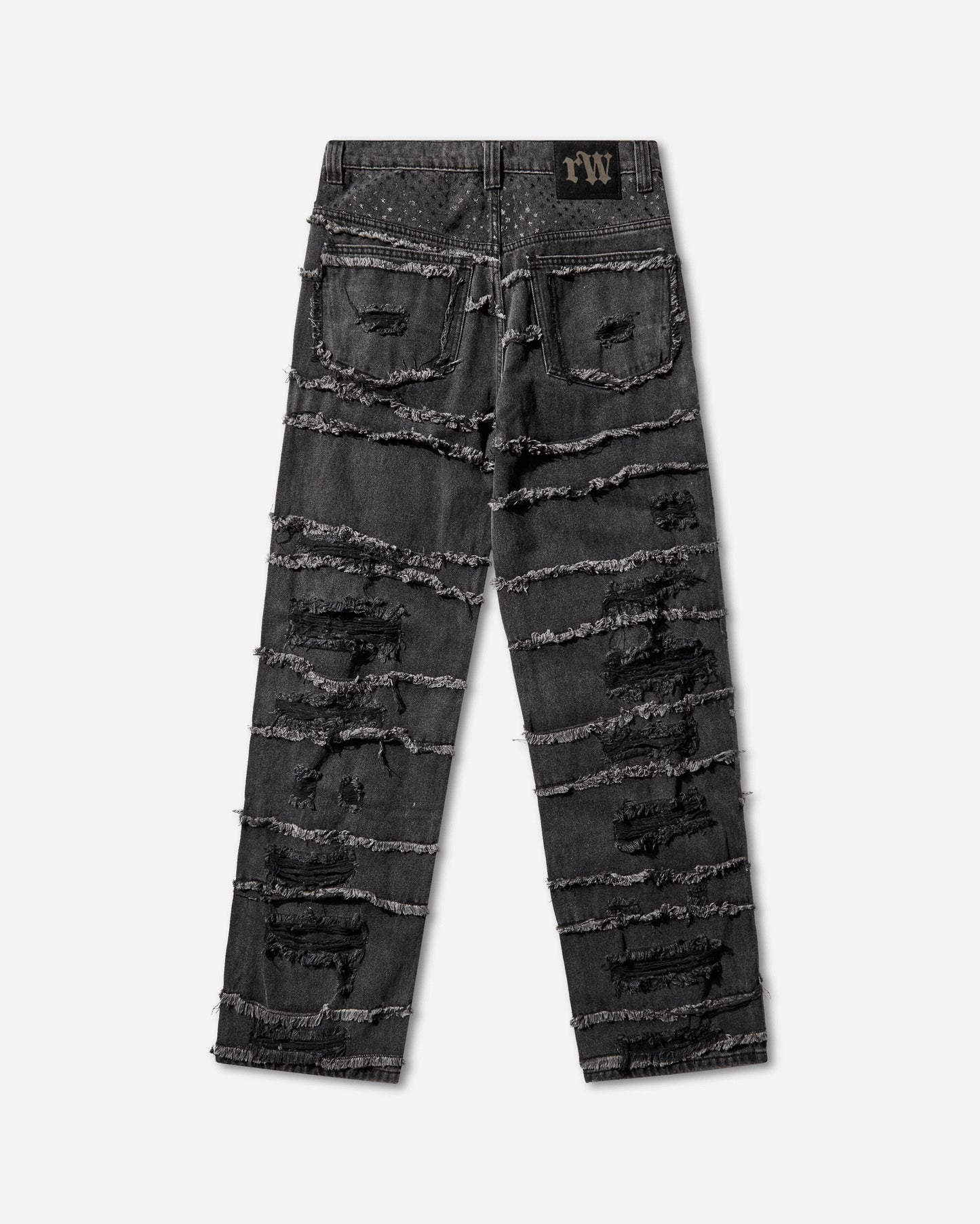Racer Worldwide Washed Flag Jeans Black Pants Denim SS23-JEANS-FLAG BLACK
