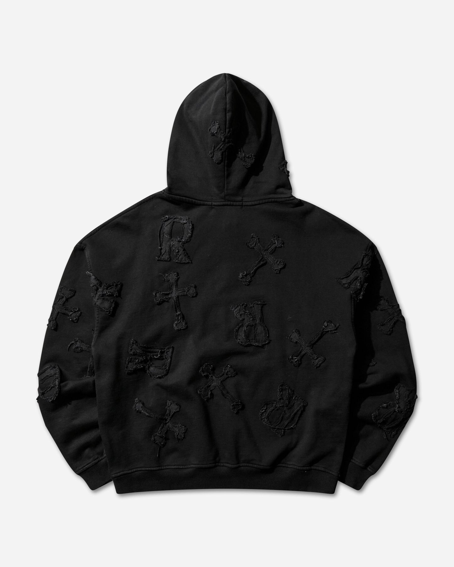 Racer Worldwide Black Patch Hoodie Black Sweatshirts Hoodies SS22-SW-BLACK BLACK