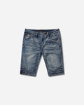 Racer Worldwide Long Denim Shorts Blue Shorts Short SS26-SHORTS-LONG-DENIM BLUE