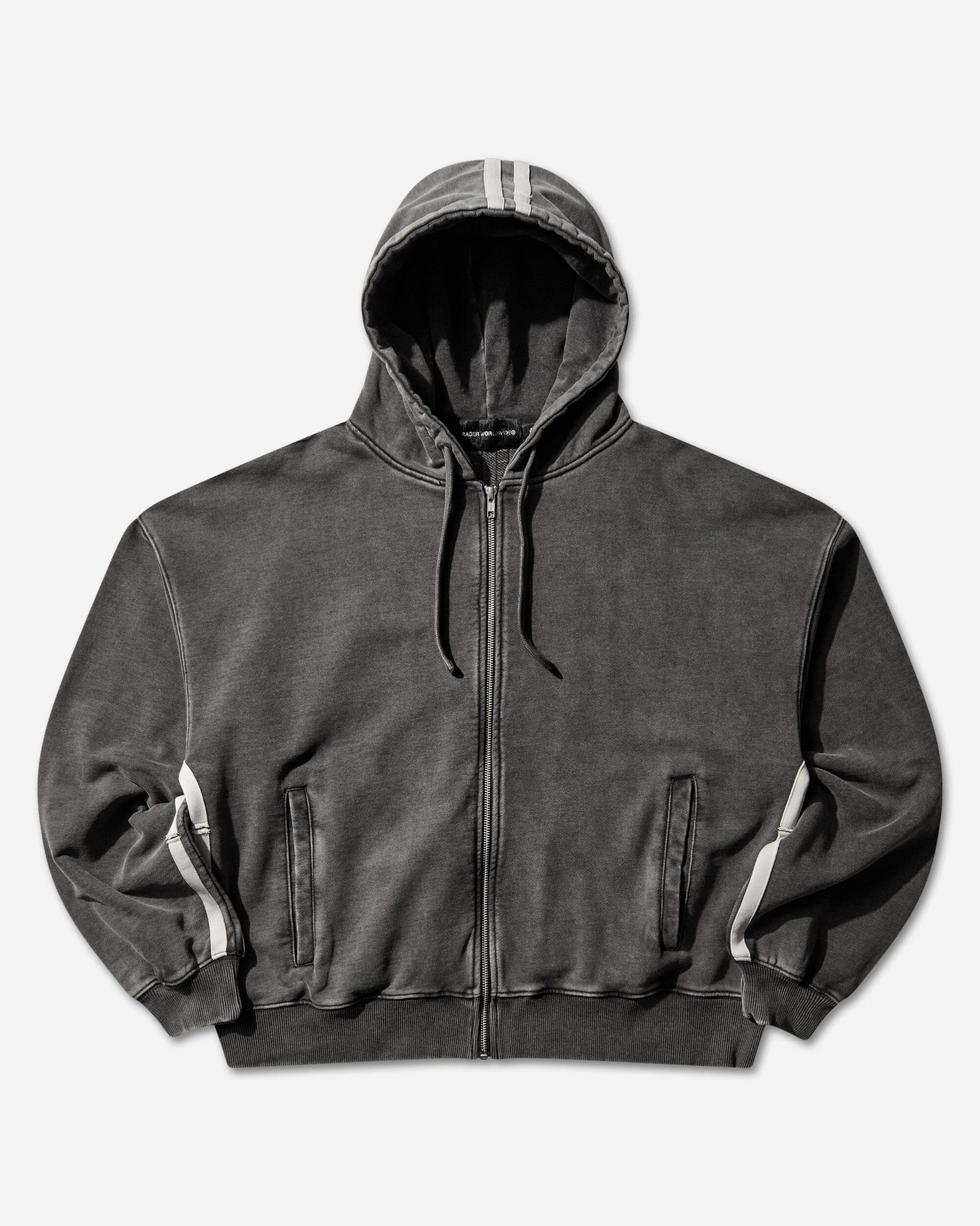 Racer Worldwide Track Hoodie Grey Sweatshirts Zip-Ups SS23-SW-LAMPAS-HOODIE GREY