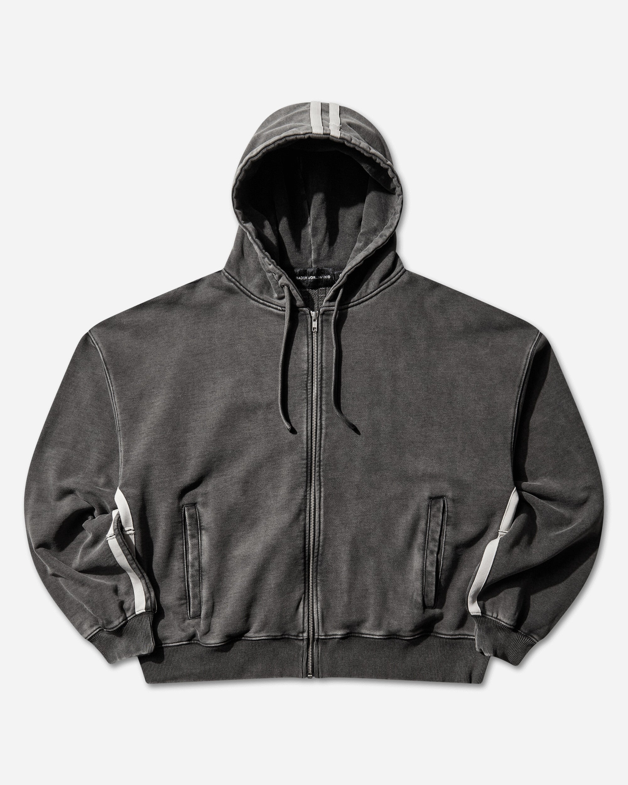 Racer Worldwide Track Hoodie Grey Sweatshirts Zip-Ups SS23-SW-LAMPAS-HOODIE GREY