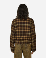 Random Identities Tartan Simmo Vintage Zip Up Brown Sweatshirts Zip-Ups RAN04J006 BLACK