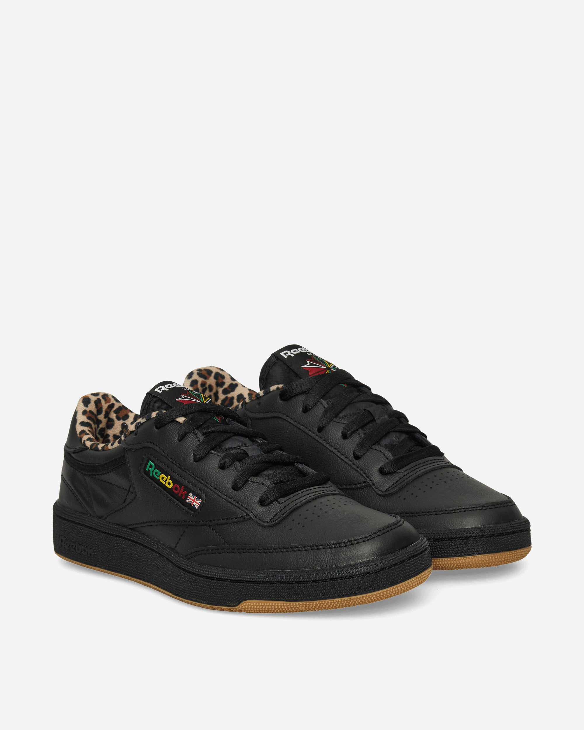 Reebok Club C 85 Vintage Black/Leopard/Gum Sneakers Low RMIA04HC99LEA0081061