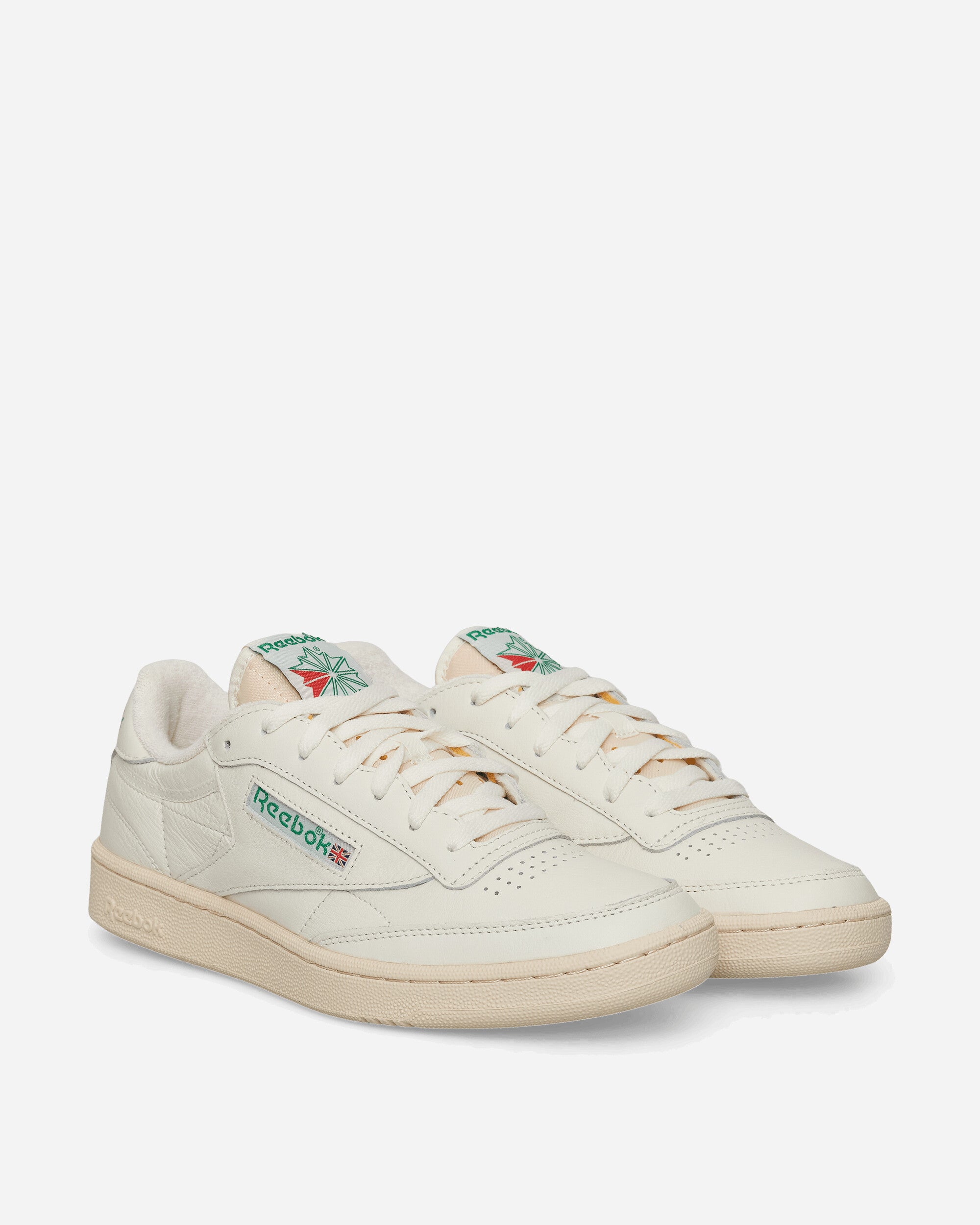 Reebok Club C 85 Vintage Top-Chalk/PaperWht/GlenGreen Sneakers Low 100000317 317