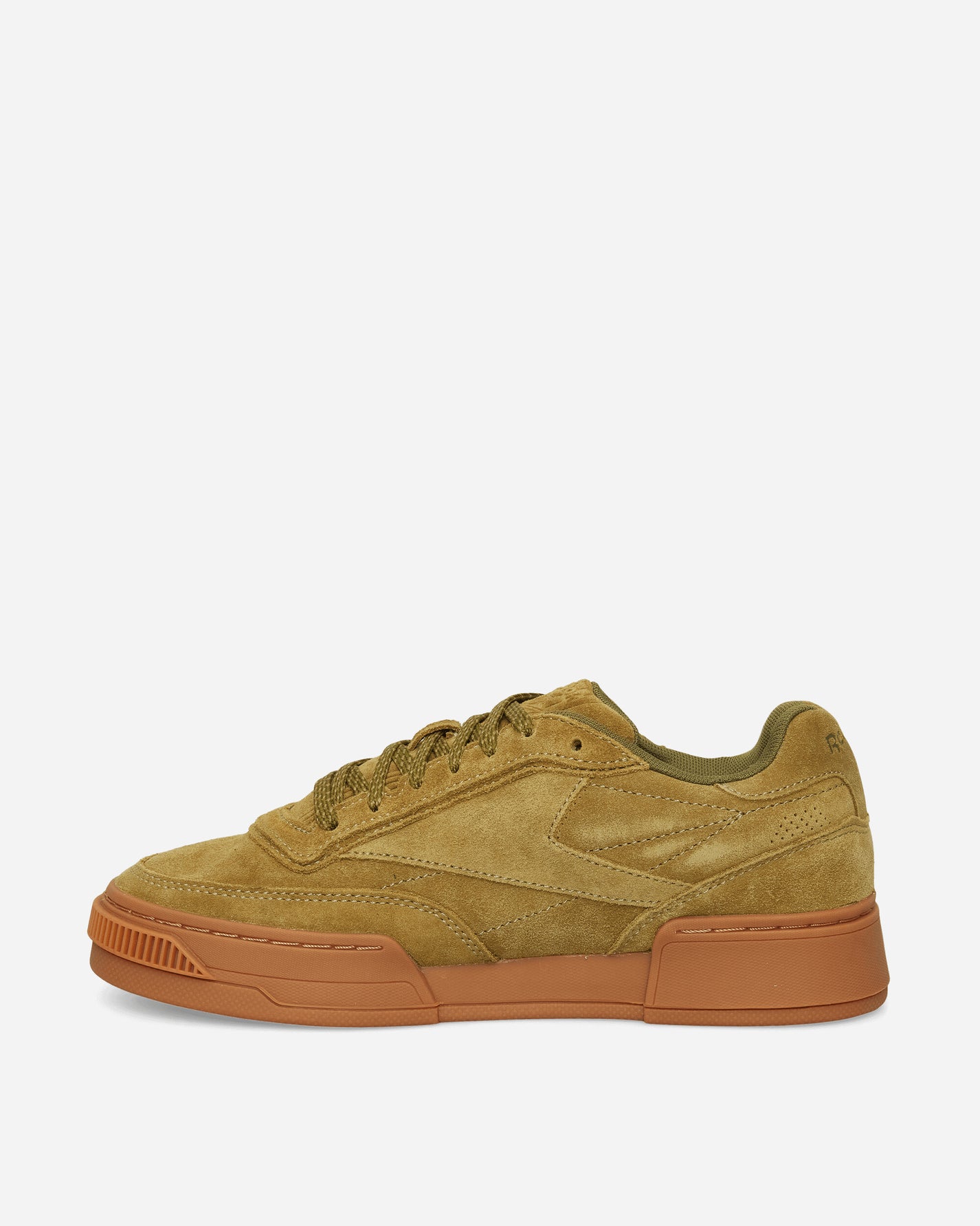 Reebok Club C Ltd Olive Green Suede Sneakers Low 100260256 5600