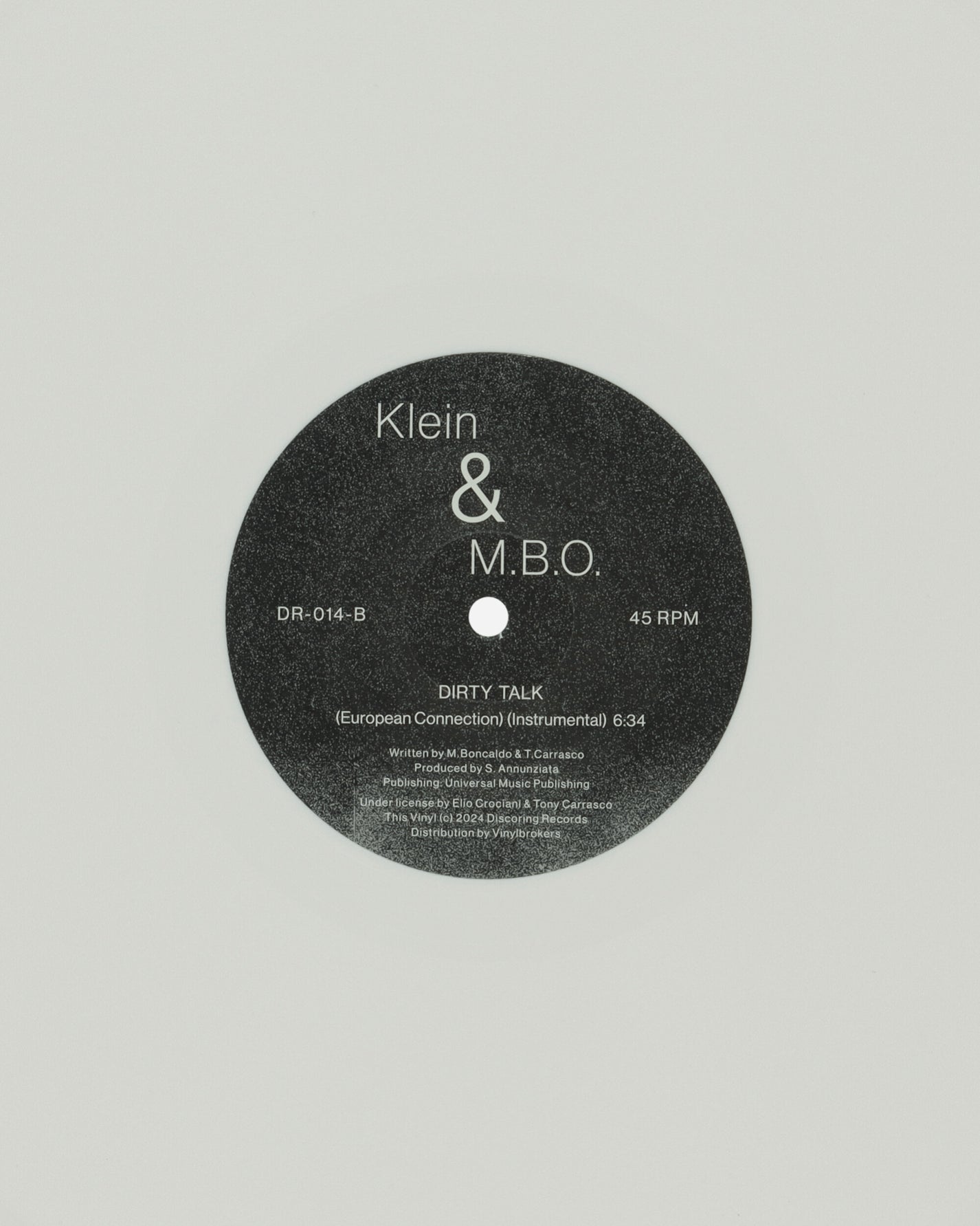 Rush Hour Klein & M.B.O. - Dirty Talk Multicolor Music Vinyls DR014 1