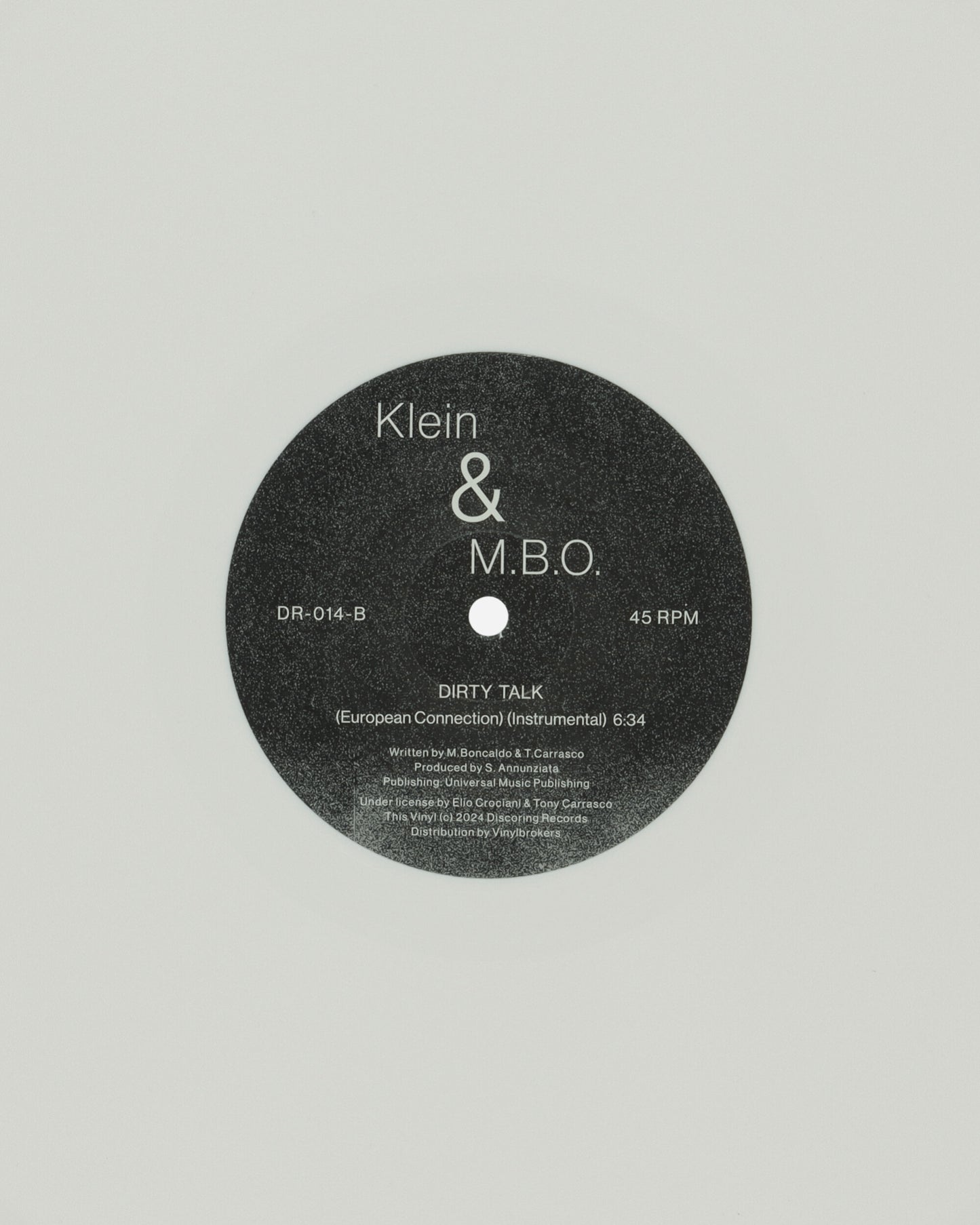 Rush Hour Klein & M.B.O. - Dirty Talk Multicolor Music Vinyls DR014 1