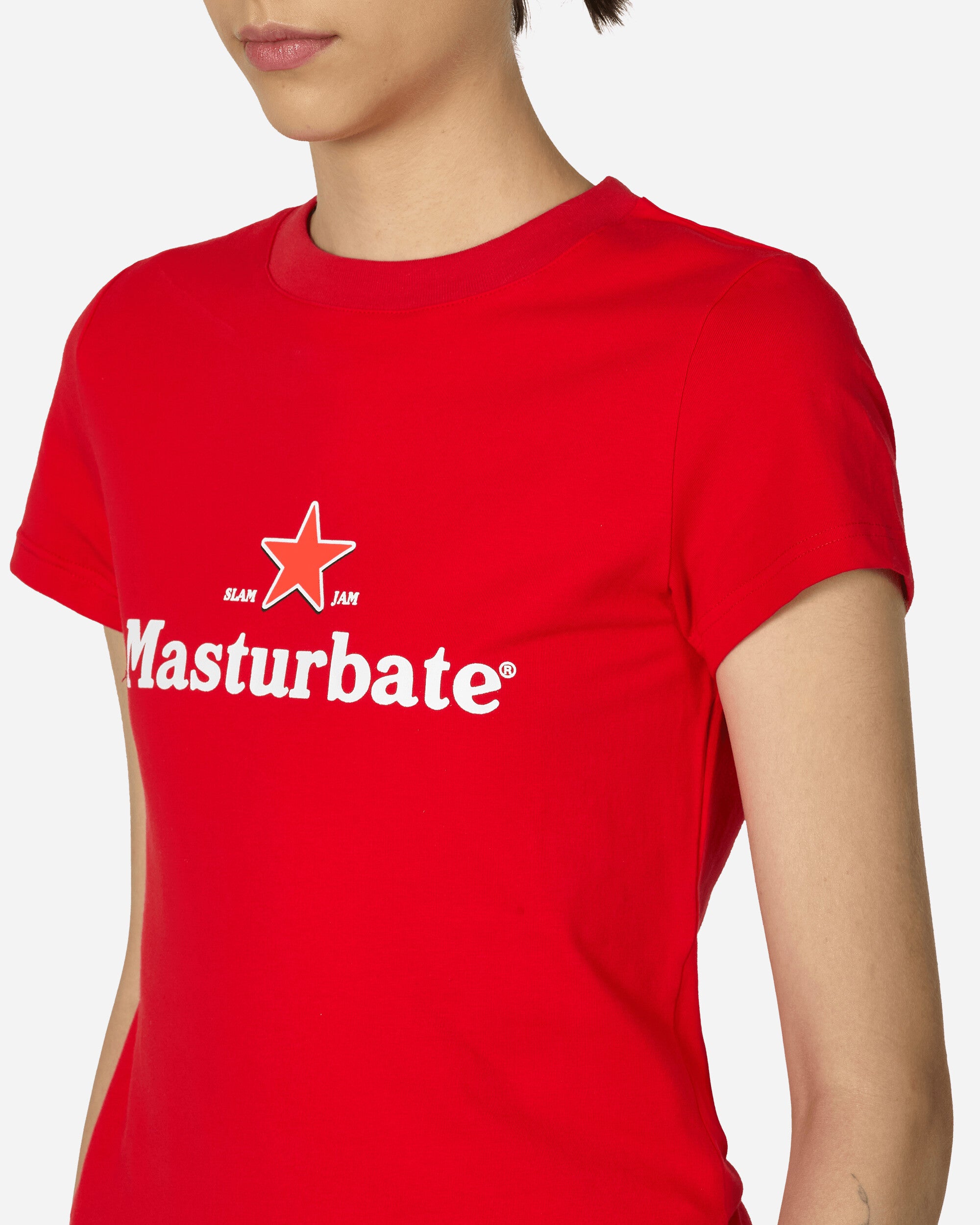 Salomé Poloudenny Salome Poloudenny X Slam Jam Masturbate T-Shirt Red T-Shirts Shortsleeve SPS24MASTURTBTEE 003