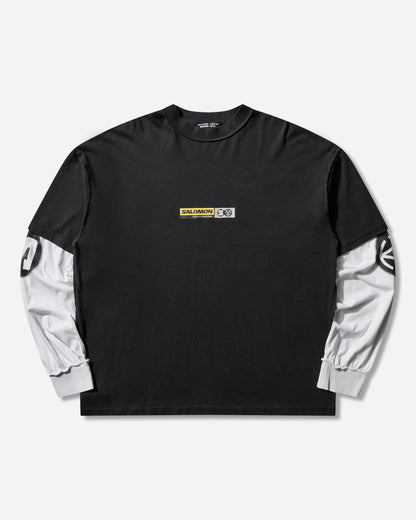 Salomon Salomon Ls Tee Slam Jam Deep Black/White T-Shirts Shortsleeve LC2719900