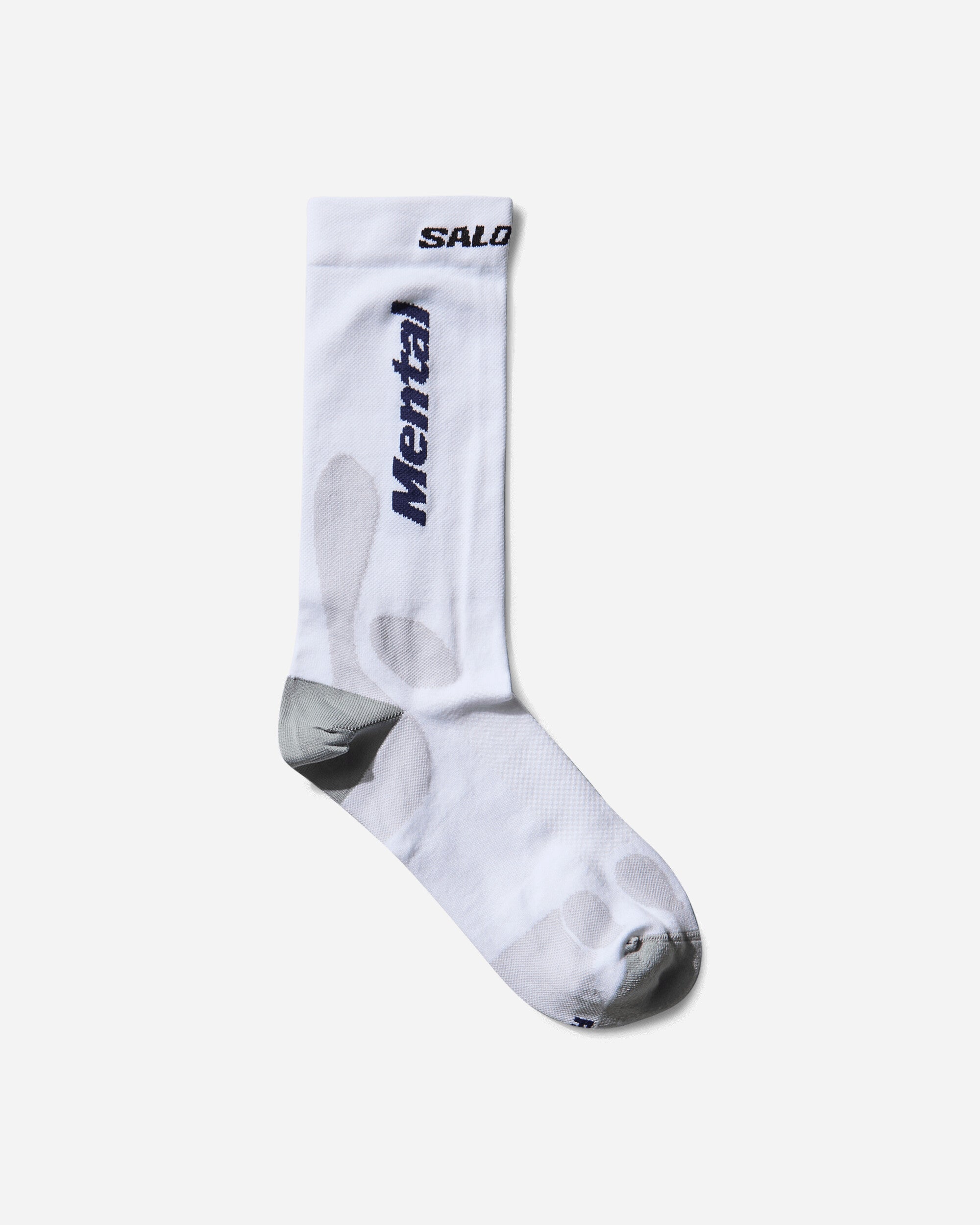 Salomon Mental Athletic Sock Crew White/Lunar Rock Underwear Socks LC2845400