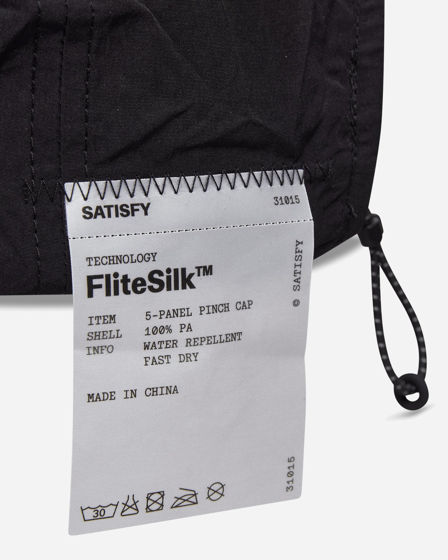 Satisfy Flitesilk 5 Panel Pinch Cap Black OFF ROAD Hats Caps 31025 00018