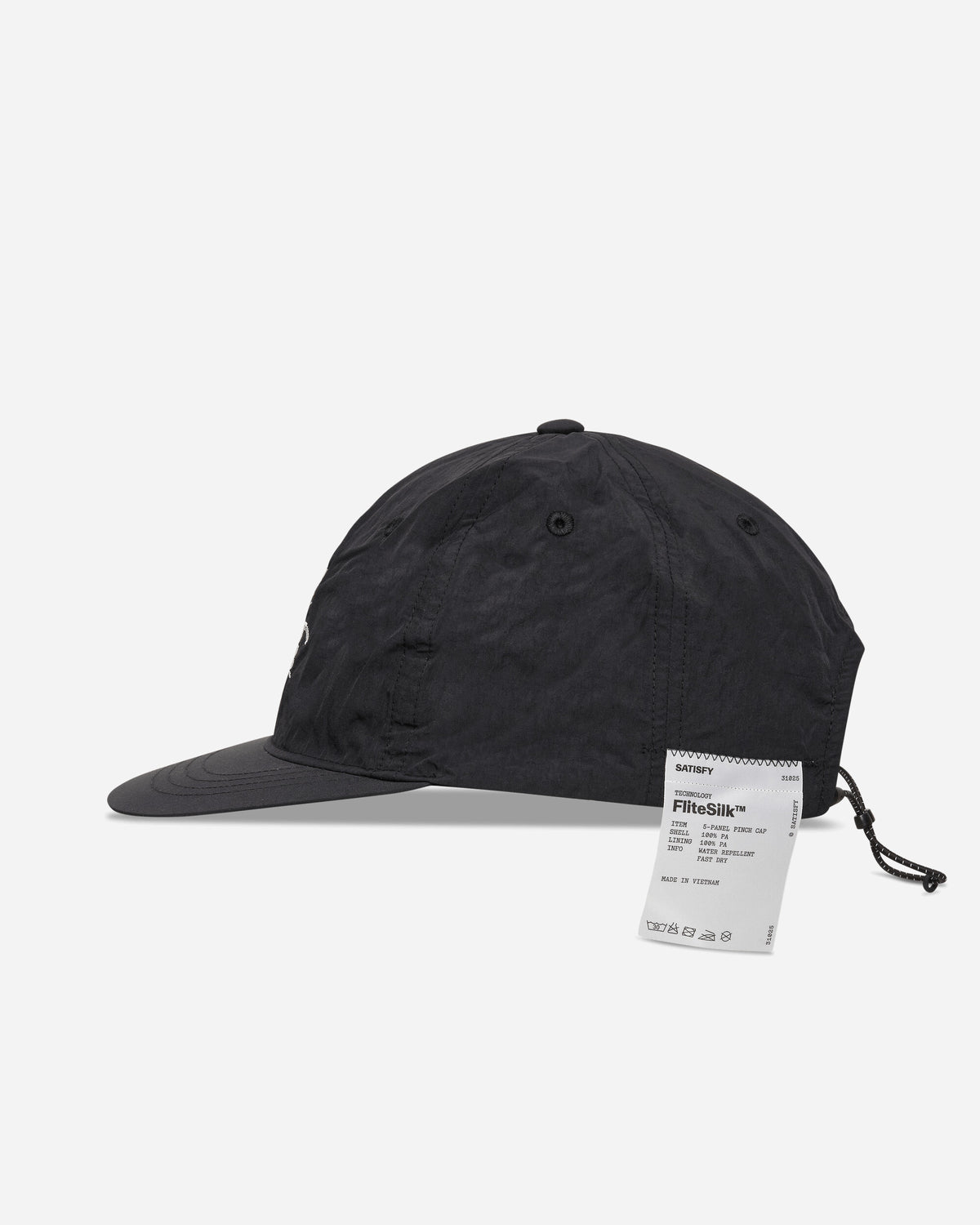 Satisfy Flitesilk 5 Panel Pinch Cap Matte Black Scorpion Hats Caps 31025-00040 00040