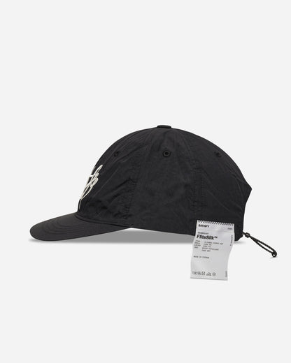 Satisfy Flitesilk 5 Panel Pinch Cap Matte Black OffRoad Enbroidery Hats Caps 31025-00044 00044