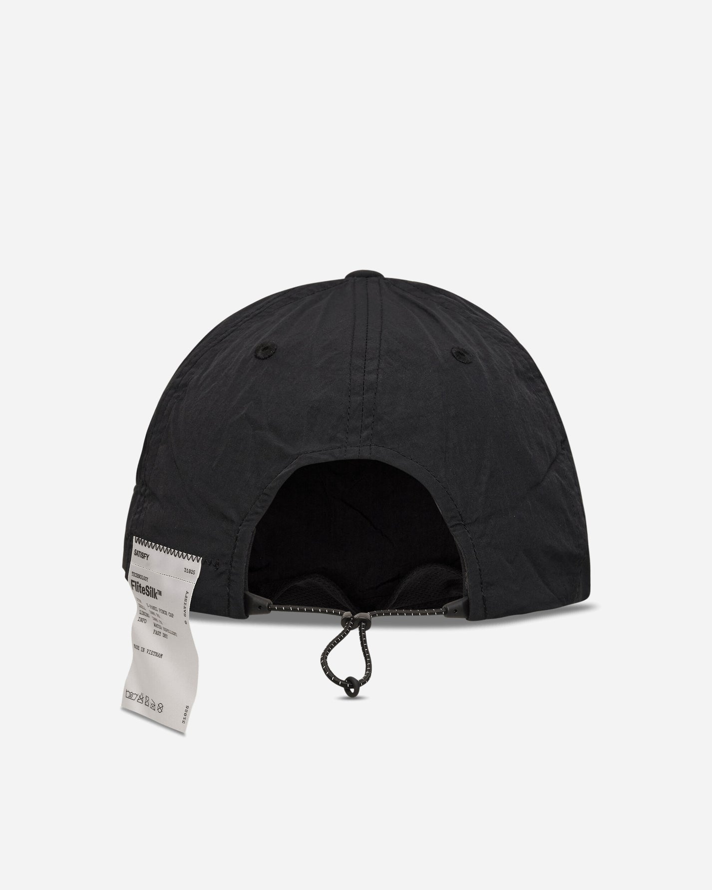 Satisfy Flitesilk 5 Panel Pinch Cap Matte Black OffRoad Enbroidery Hats Caps 31025-00044 00044