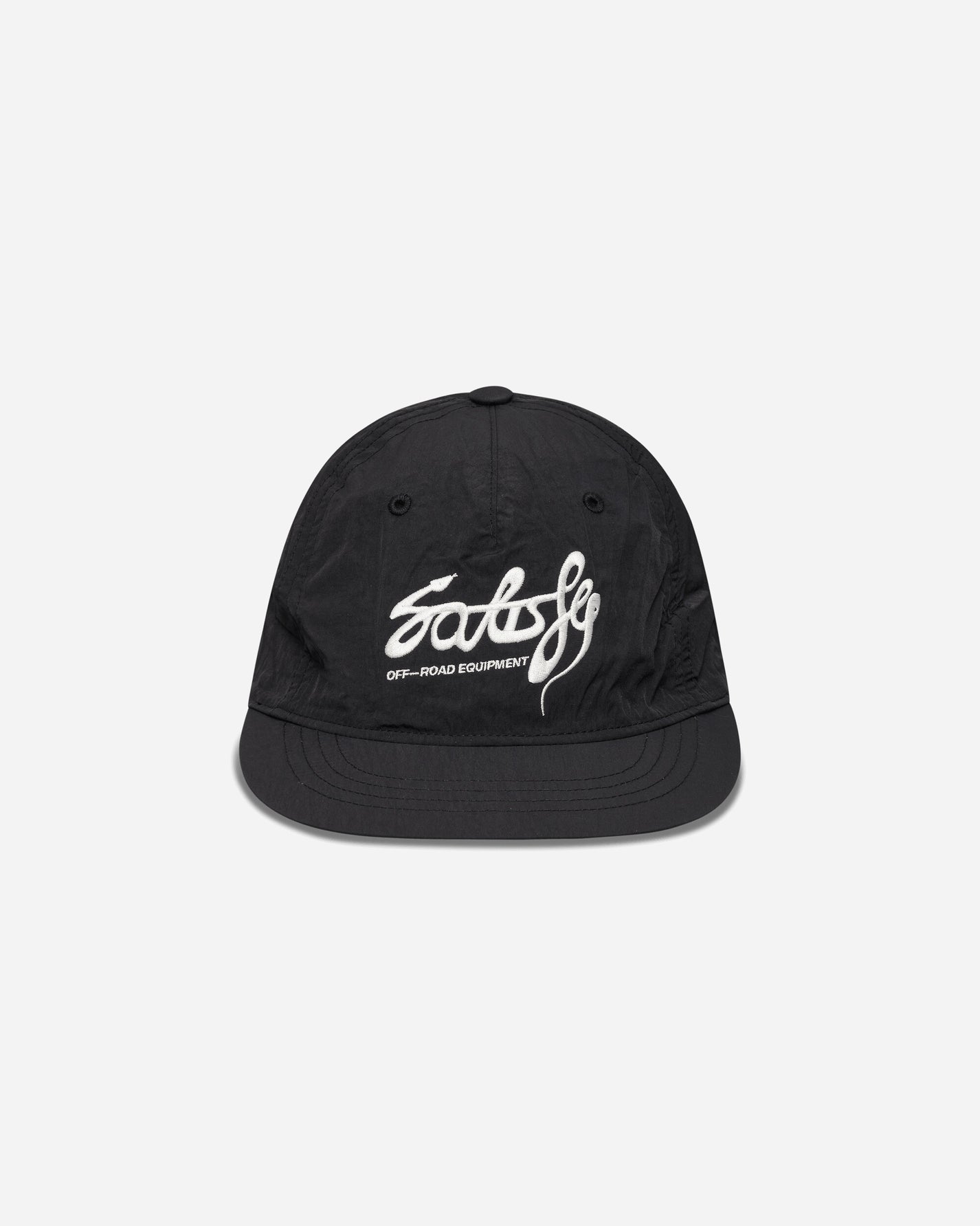 Satisfy Flitesilk 5 Panel Pinch Cap Matte Black OffRoad Enbroidery Hats Caps 31025-00044 00044