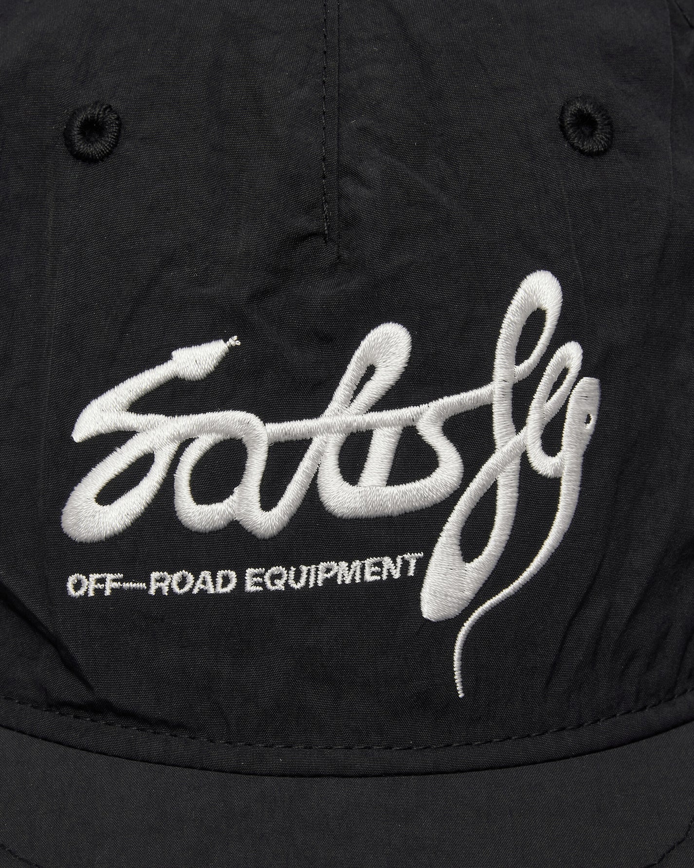 Satisfy Flitesilk 5 Panel Pinch Cap Matte Black OffRoad Enbroidery Hats Caps 31025-00044 00044