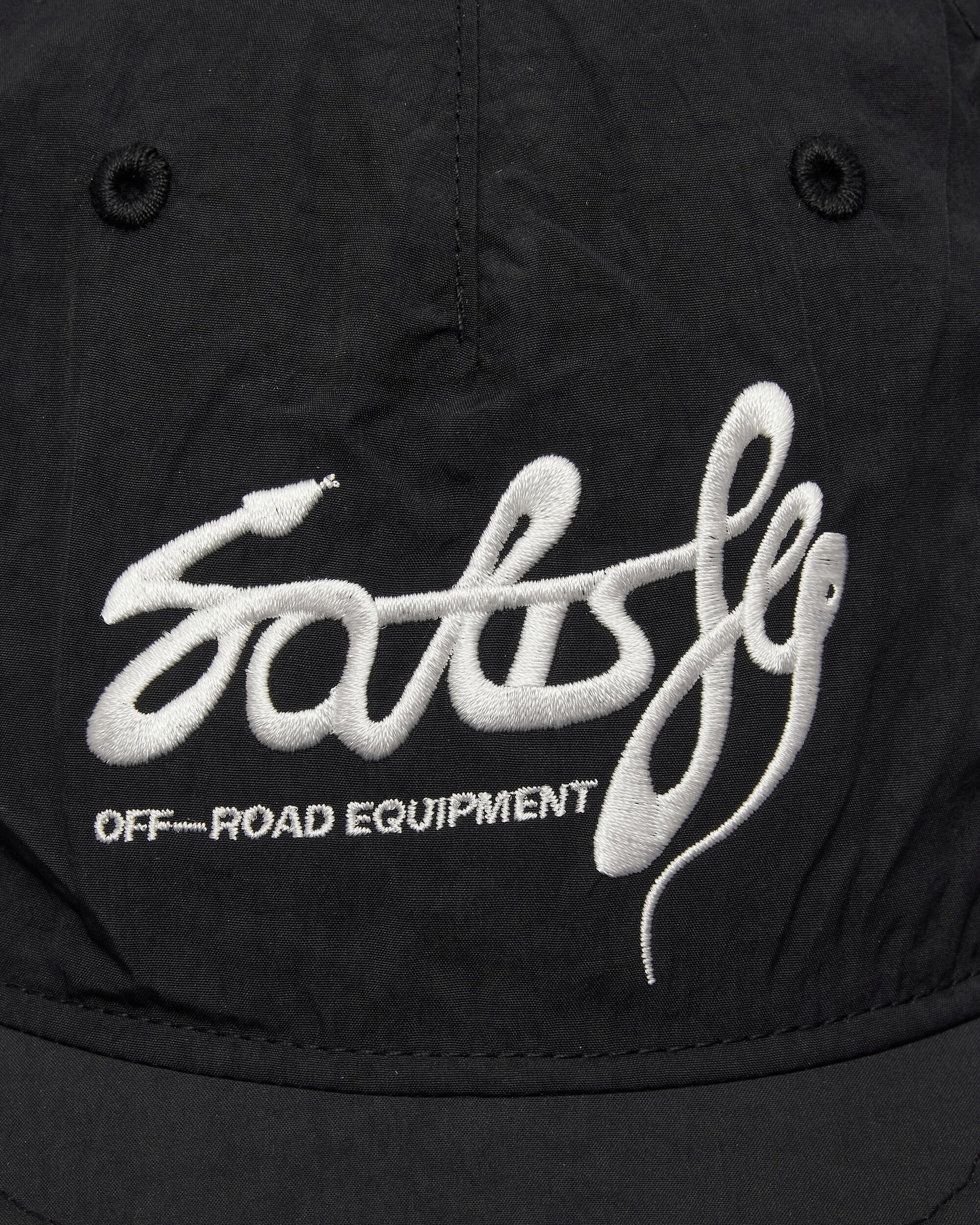 Satisfy Flitesilk 5 Panel Pinch Cap Matte Black OffRoad Enbroidery Hats Caps 31025-00044 00044