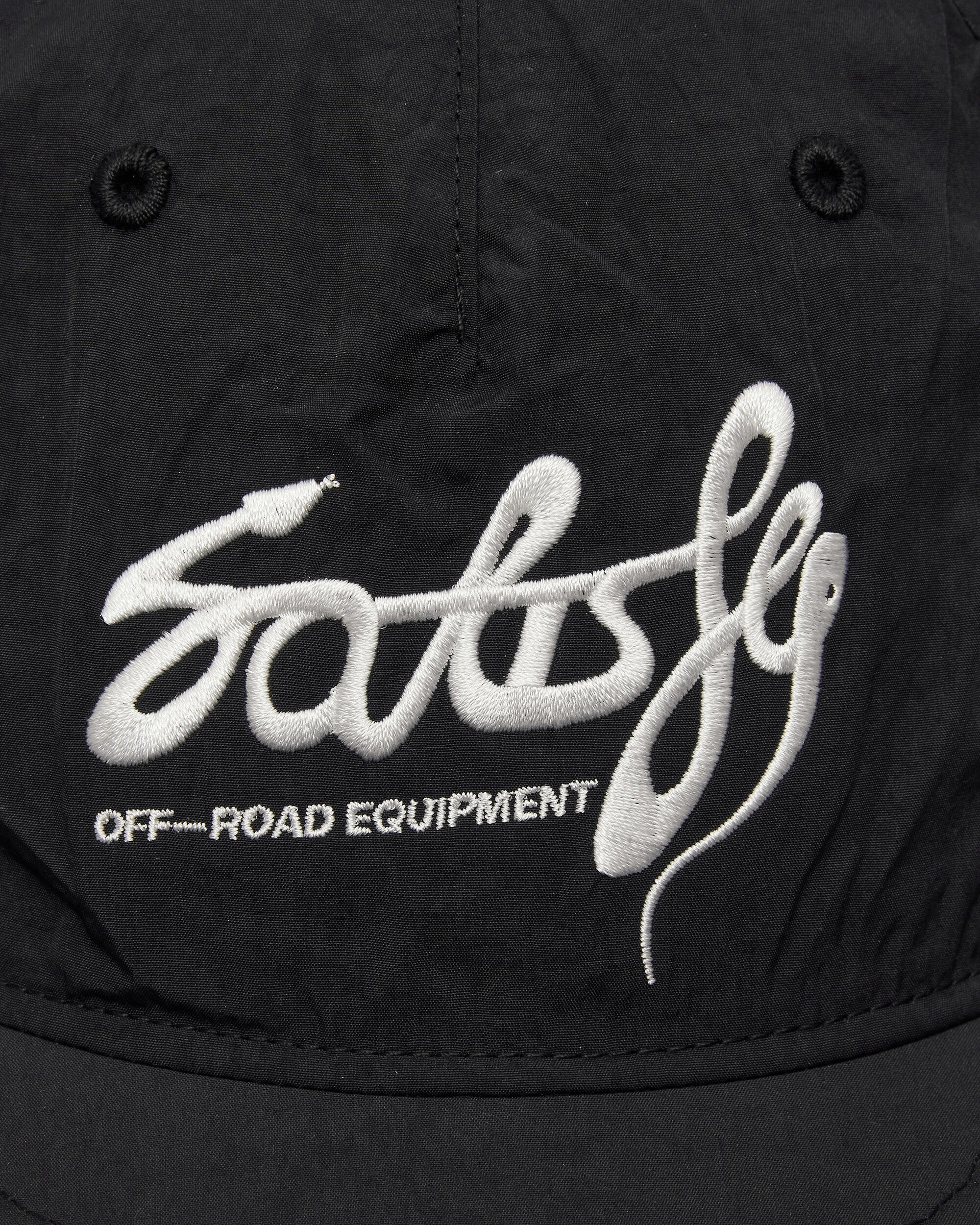 Satisfy Flitesilk 5 Panel Pinch Cap Matte Black OffRoad Enbroidery Hats Caps 31025-00044 00044