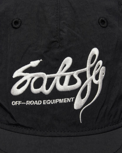 Satisfy Flitesilk 5 Panel Pinch Cap Matte Black OffRoad Enbroidery Hats Caps 31025-00044 00044