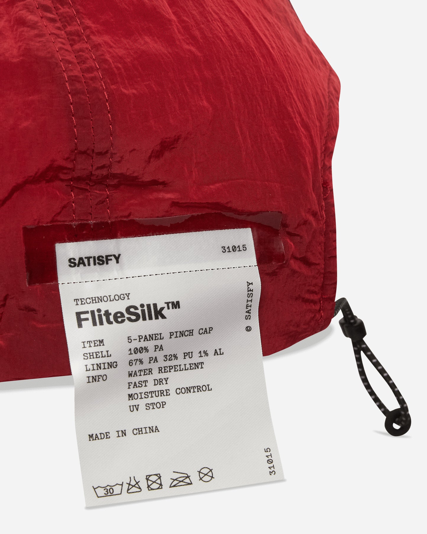 Satisfy Flitesilk 5 Panel Pinch Cap Burgundy Hats Caps 31015 BUSAC