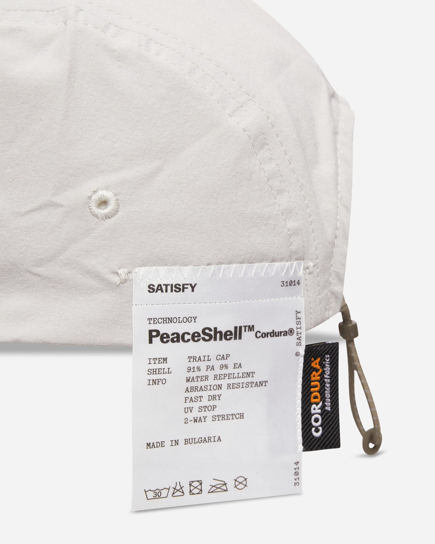 Satisfy Peaceshell Cordura Trail Cap Light Grey Hats Caps 31014 80101