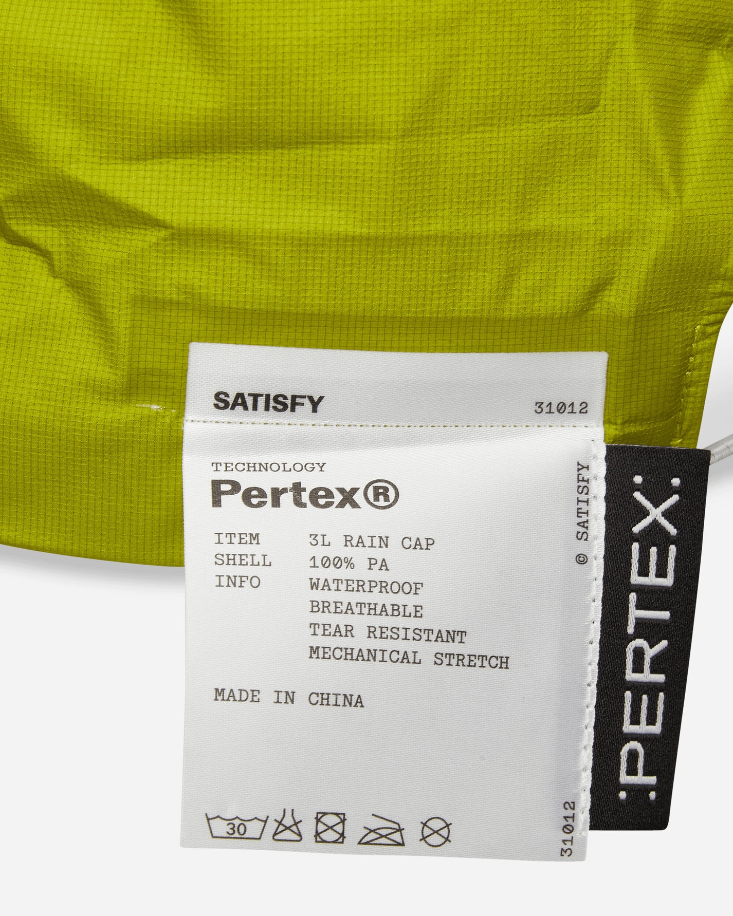 Satisfy Pertex 3L Rain Cap Grenoble Green Hats Caps 31012 51102
