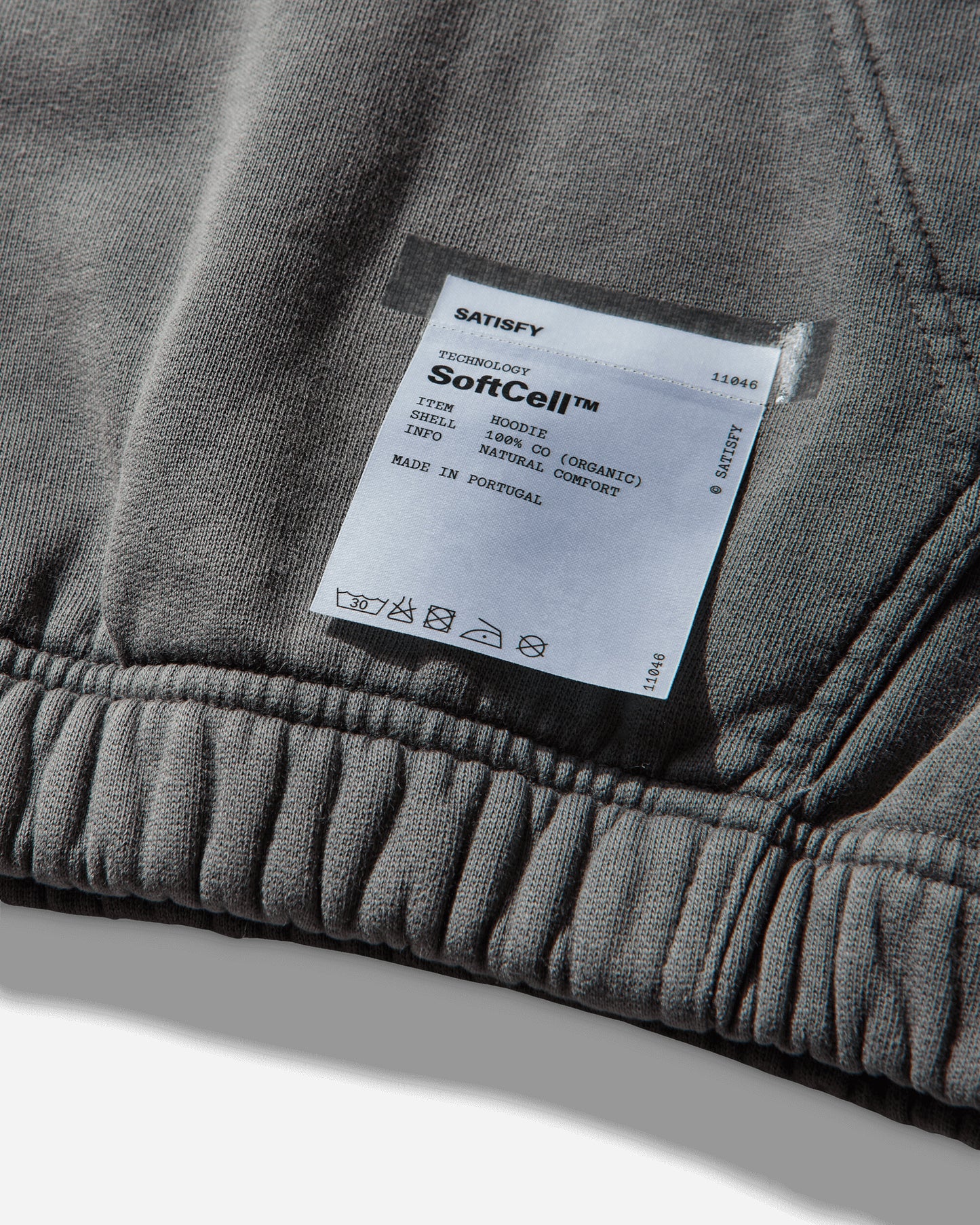 Satisfy Softcell Hoodie Aged Grey Sweatshirts Hoodies 11046 12A02