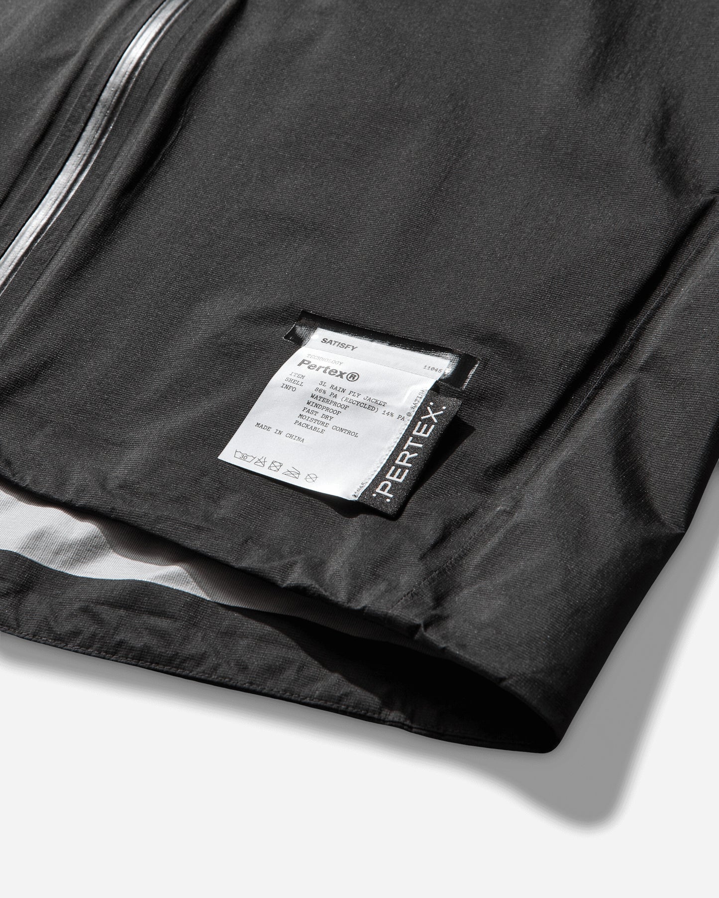 Satisfy Pertex 3L Rain Fly Jacket Black Coats and Jackets Jackets 11045 00001