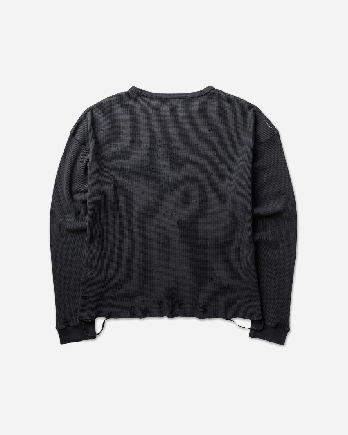 Satisfy Mothtech Waffle Long Tee Aged Black SA T-Shirts Longsleeve 11113-00A01 00A01
