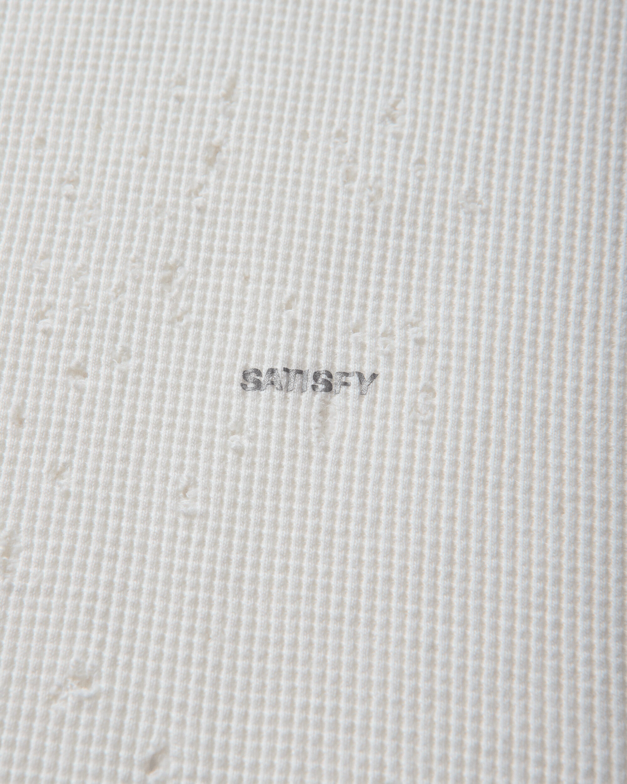 Satisfy Mothtech Waffle Long Tee OffWhite SA T-Shirts Longsleeve 11113-11101 11101