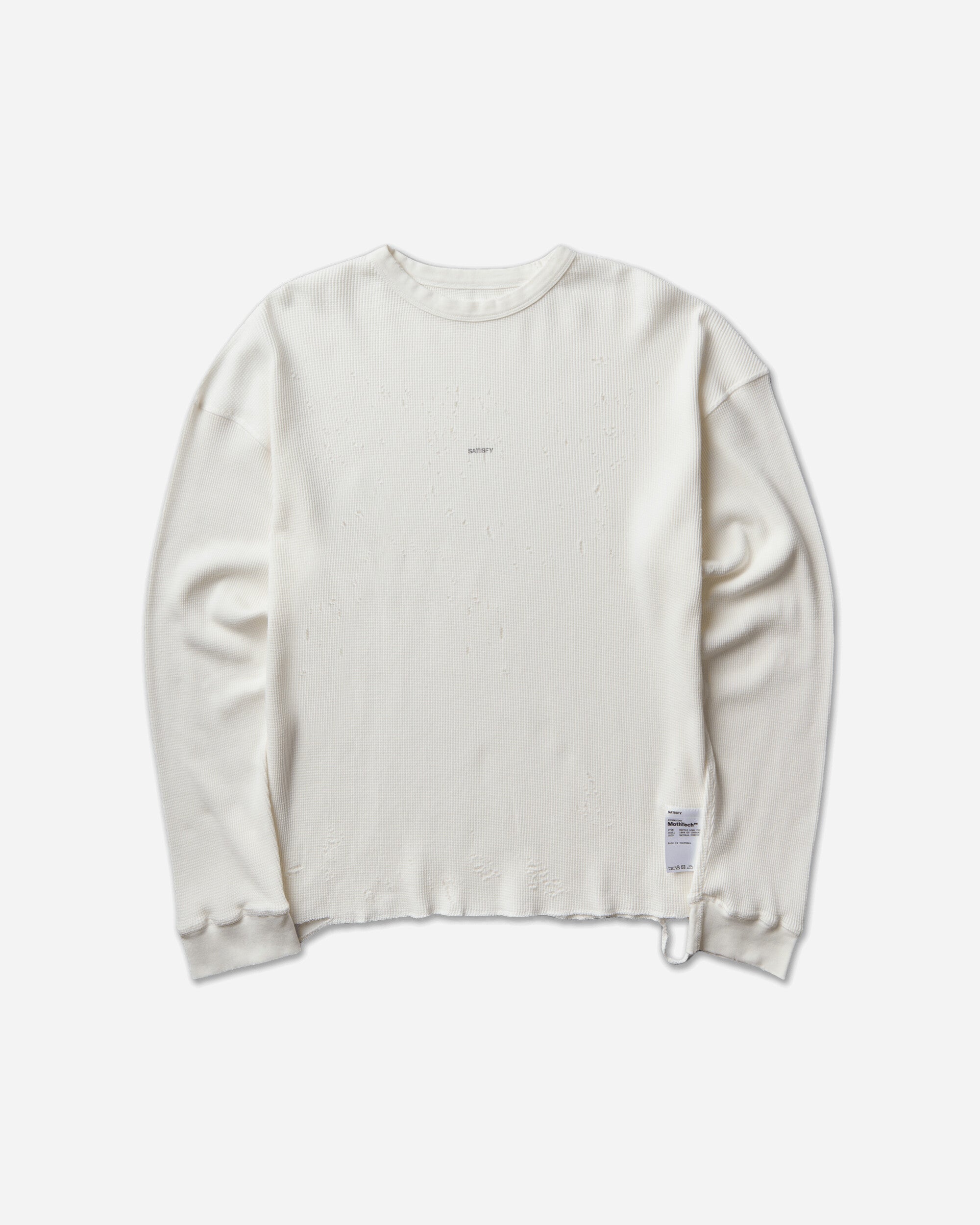 Satisfy Mothtech Waffle Long Tee OffWhite SA T-Shirts Longsleeve 11113-11101 11101