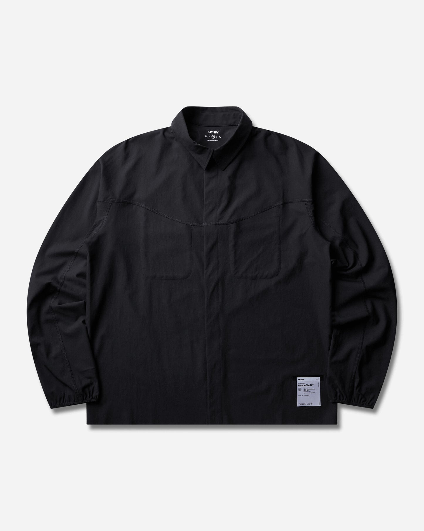Satisfy Peaceshell River Shirt Black Shirts Longsleeve Shirt 11143-00000 00000