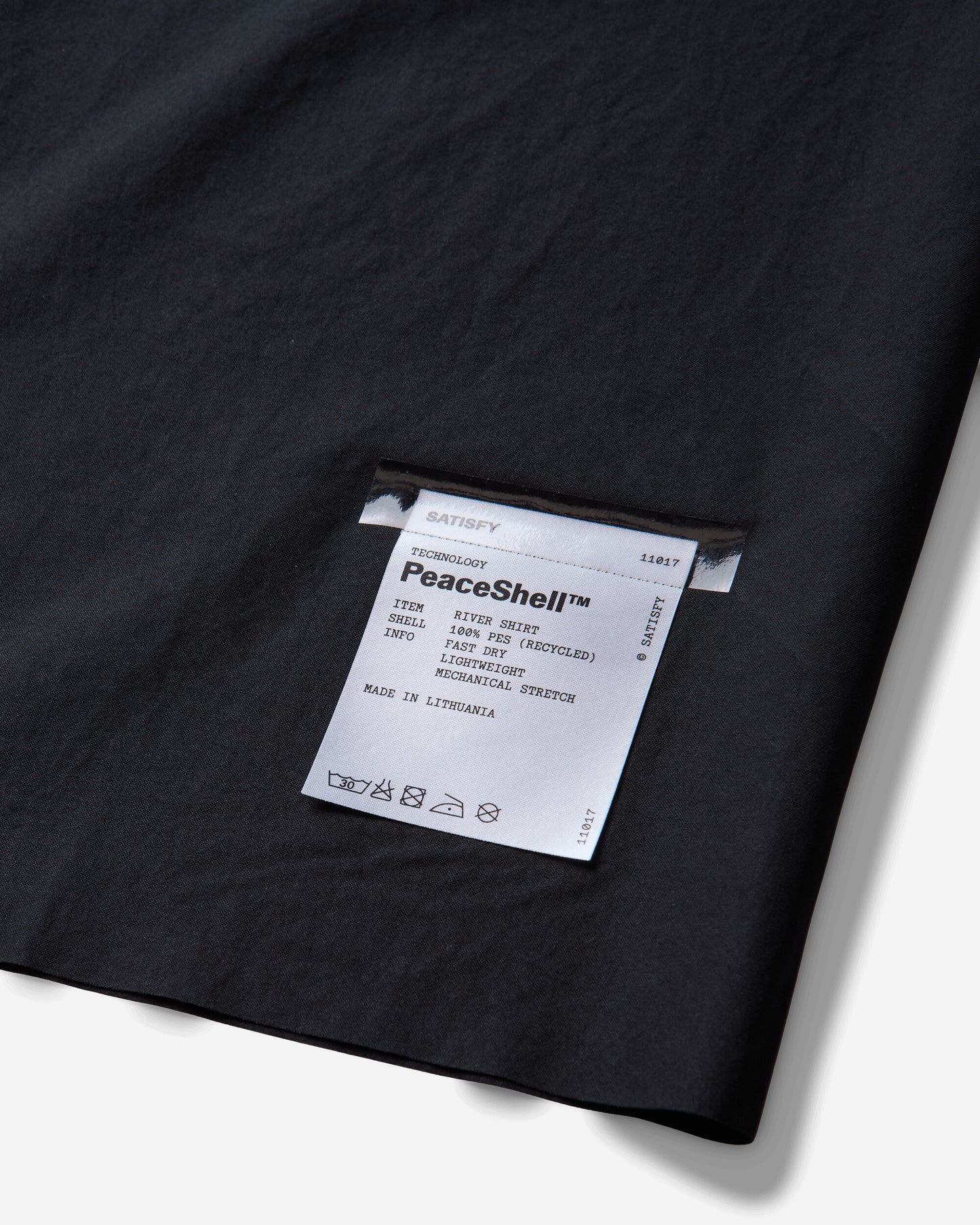 Satisfy Peaceshell River Shirt Black Shirts Longsleeve Shirt 11143-00000 00000