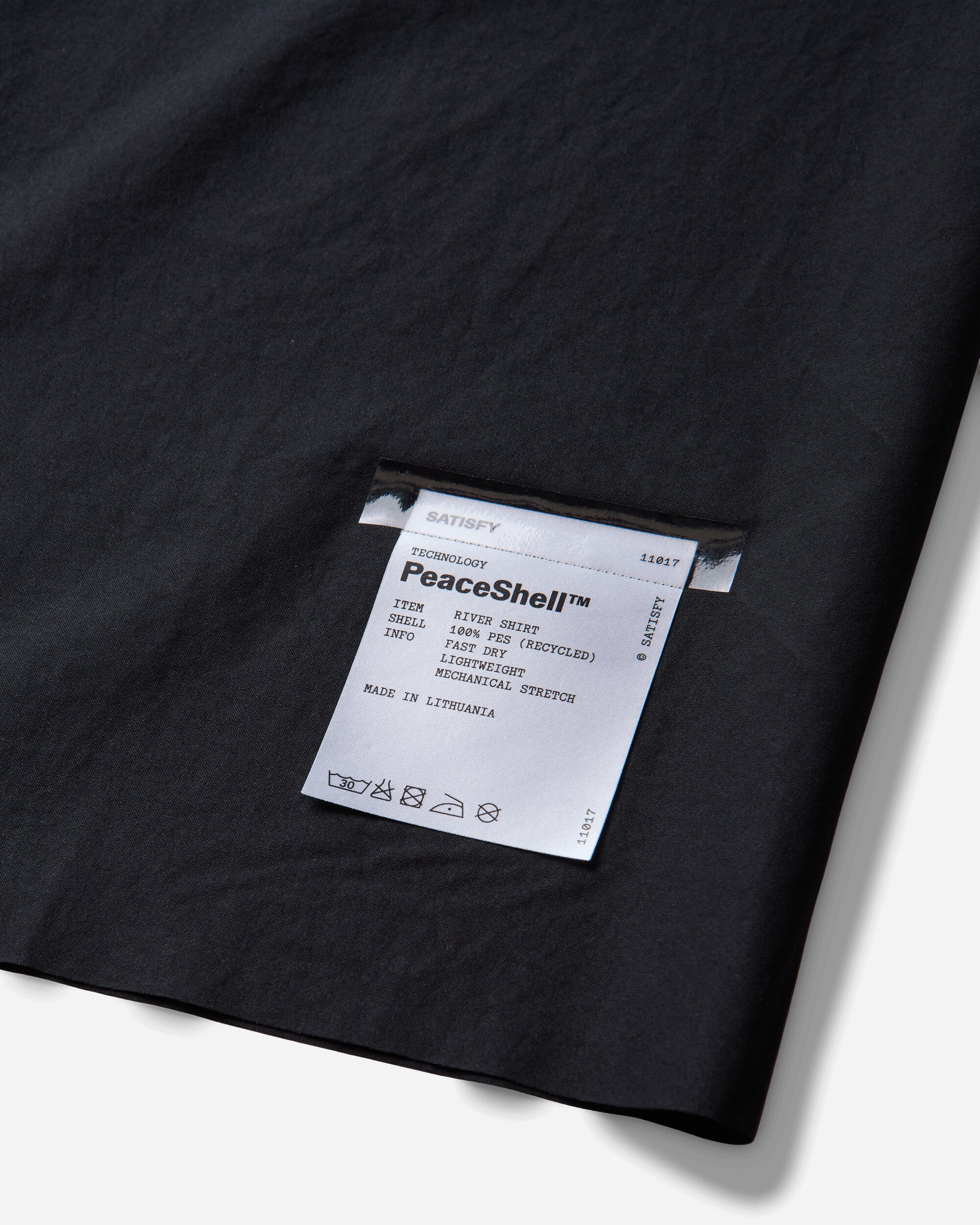 Satisfy Peaceshell River Shirt Black Shirts Longsleeve Shirt 11143-00000 00000