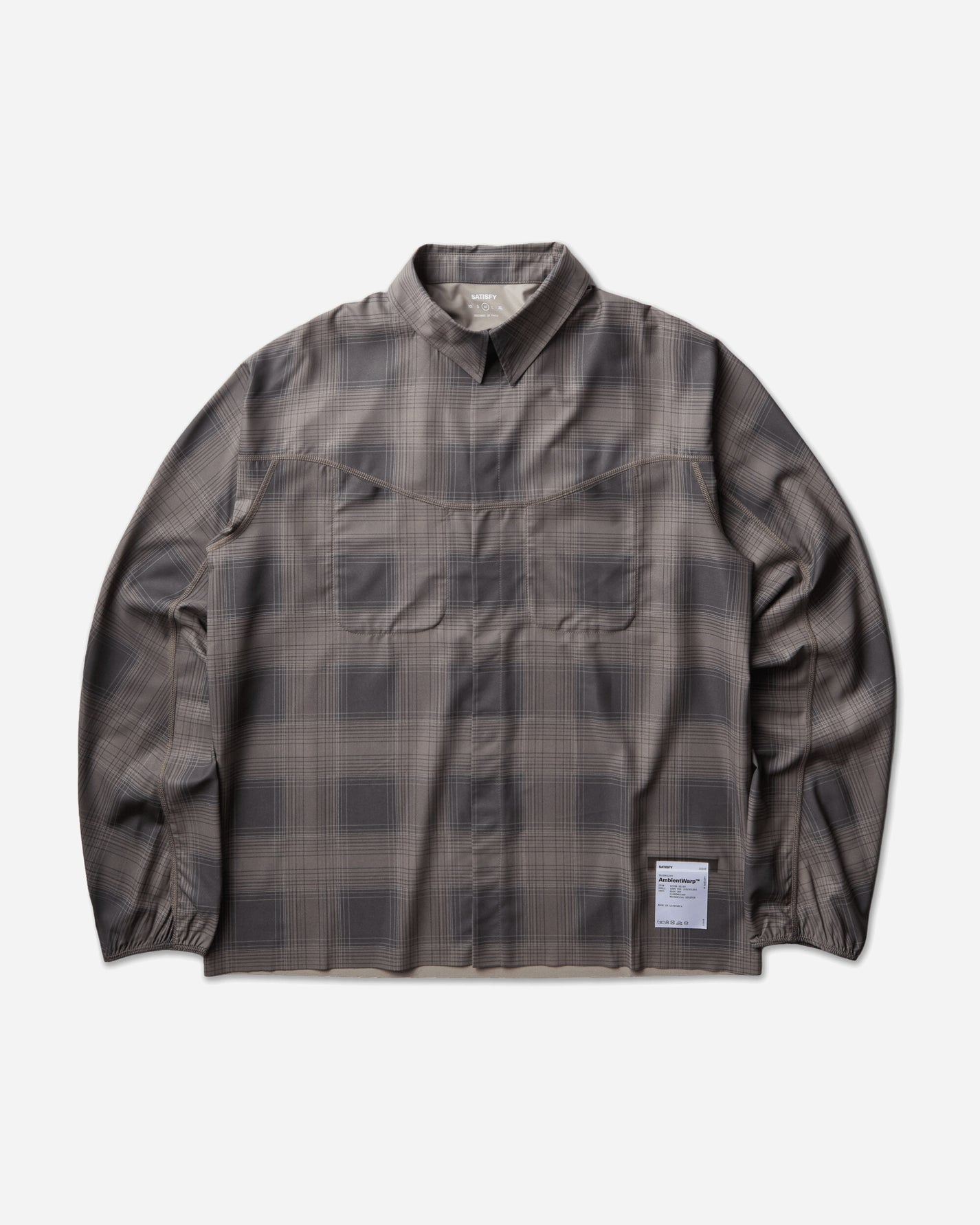 Satisfy Peaceshell River Shirt Check Green Shirts Longsleeve Shirt 11143-91F02 91F02