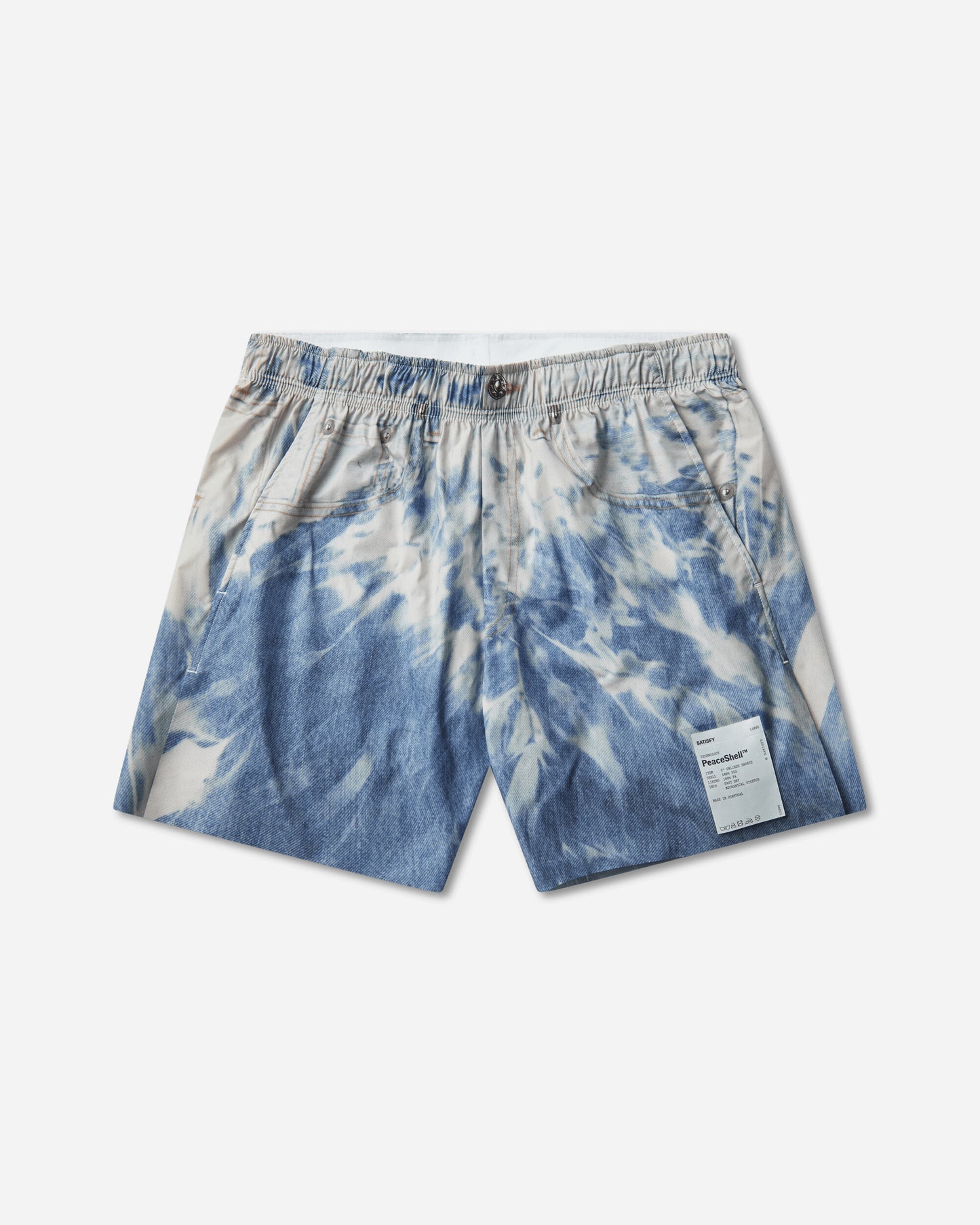 Satisfy Peaceshell Unlined Shorts Bleached Blue Denim Shorts Short 12008 61G00
