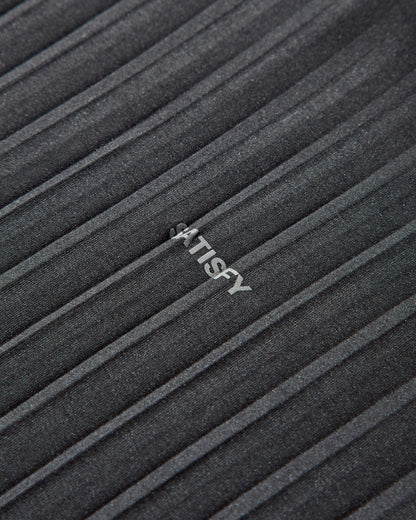 Satisfy AuraLite Pleated Long Tee Black T-Shirts Shortsleeve 11068 00001