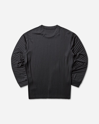 Satisfy AuraLite Pleated Long Tee Black T-Shirts Shortsleeve 11068 00001