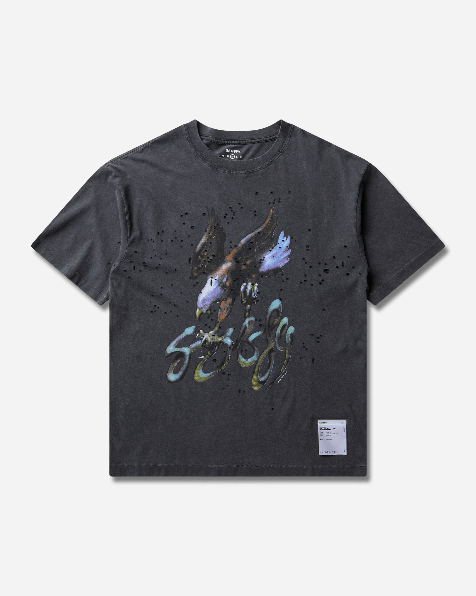 Satisfy Mothtech T Shirt Aged Black Eagle T-Shirts Shortsleeve 11006-00A35 00A35