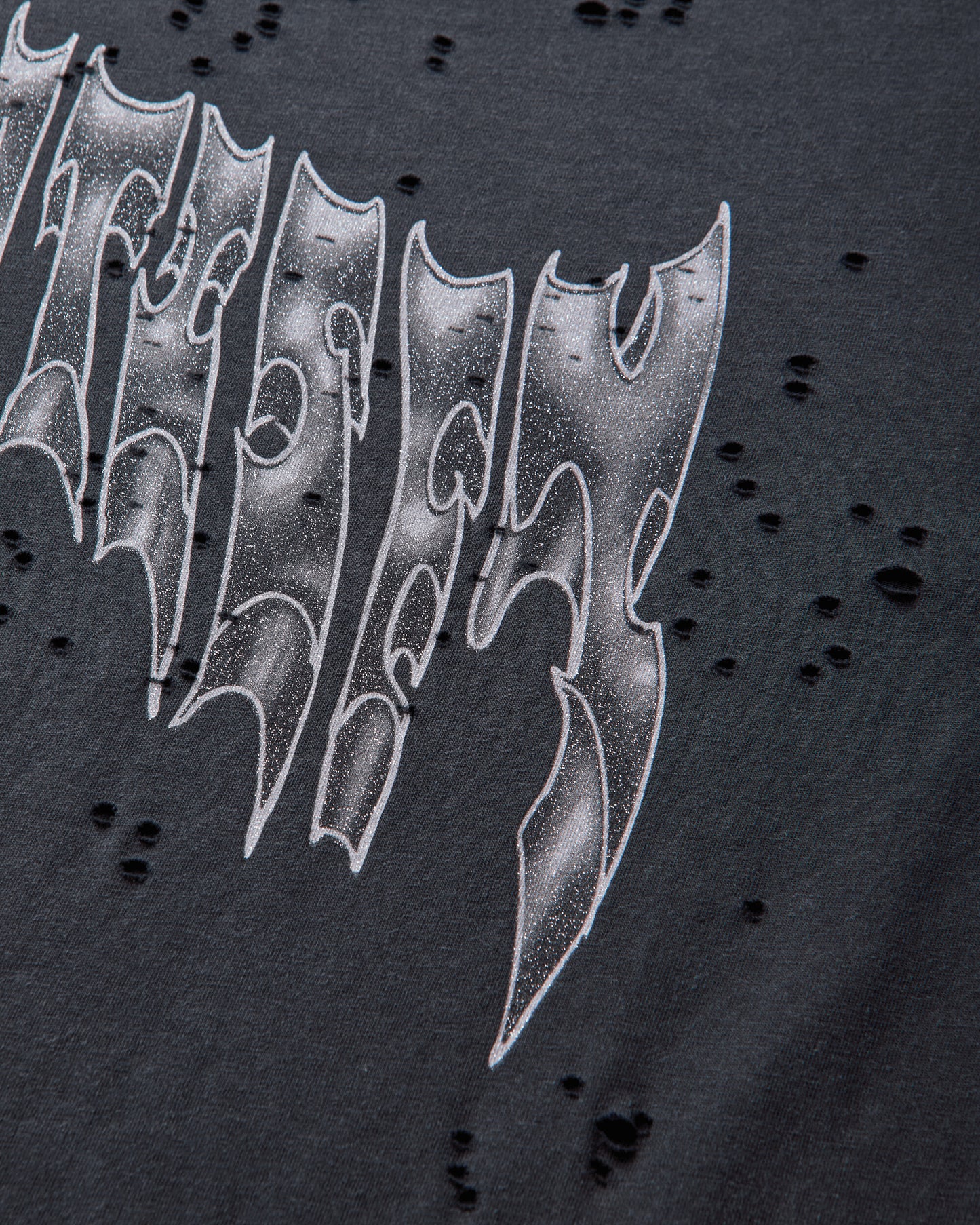 Satisfy Mothtech T Shirt Aged Black AirBrush Glitt T-Shirts Shortsleeve 11006-00A38 00A38