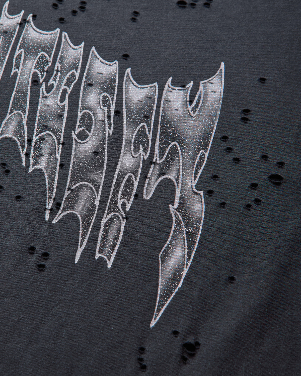 Satisfy Mothtech T Shirt Aged Black AirBrush Glitt T-Shirts Shortsleeve 11006-00A38 00A38