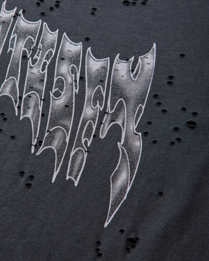 Satisfy Mothtech T Shirt Aged Black AirBrush Glitt T-Shirts Shortsleeve 11006-00A38 00A38