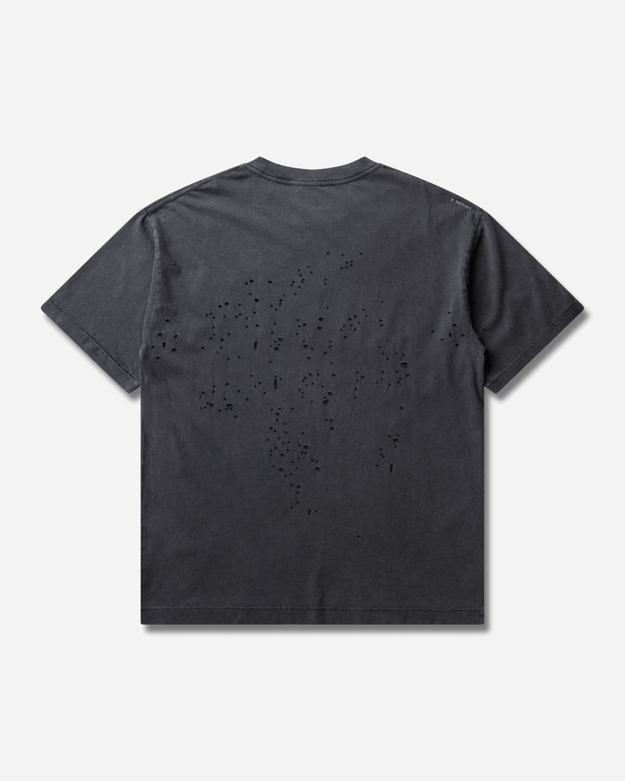 Satisfy Mothtech T Shirt Aged Black Pochoir Satisf T-Shirts Shortsleeve 11006-00A45 00A45