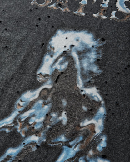 Satisfy Mothtech T Shirt Aged Black T-Shirts Shortsleeve 11006 00A16