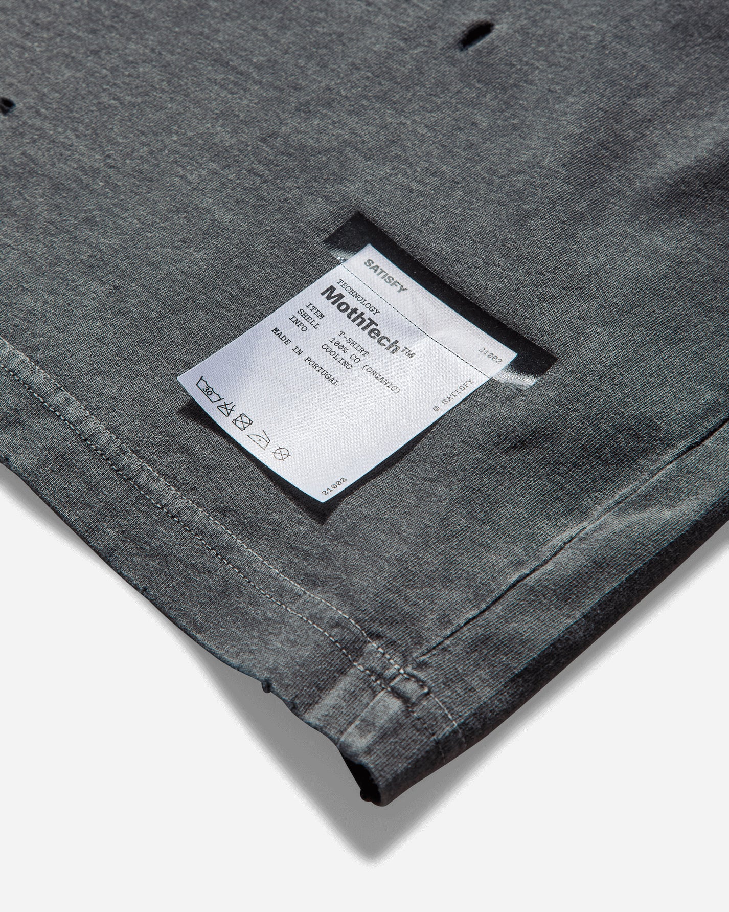 Satisfy Mothtech T Shirt Aged Black T-Shirts Shortsleeve 21002 00A14 