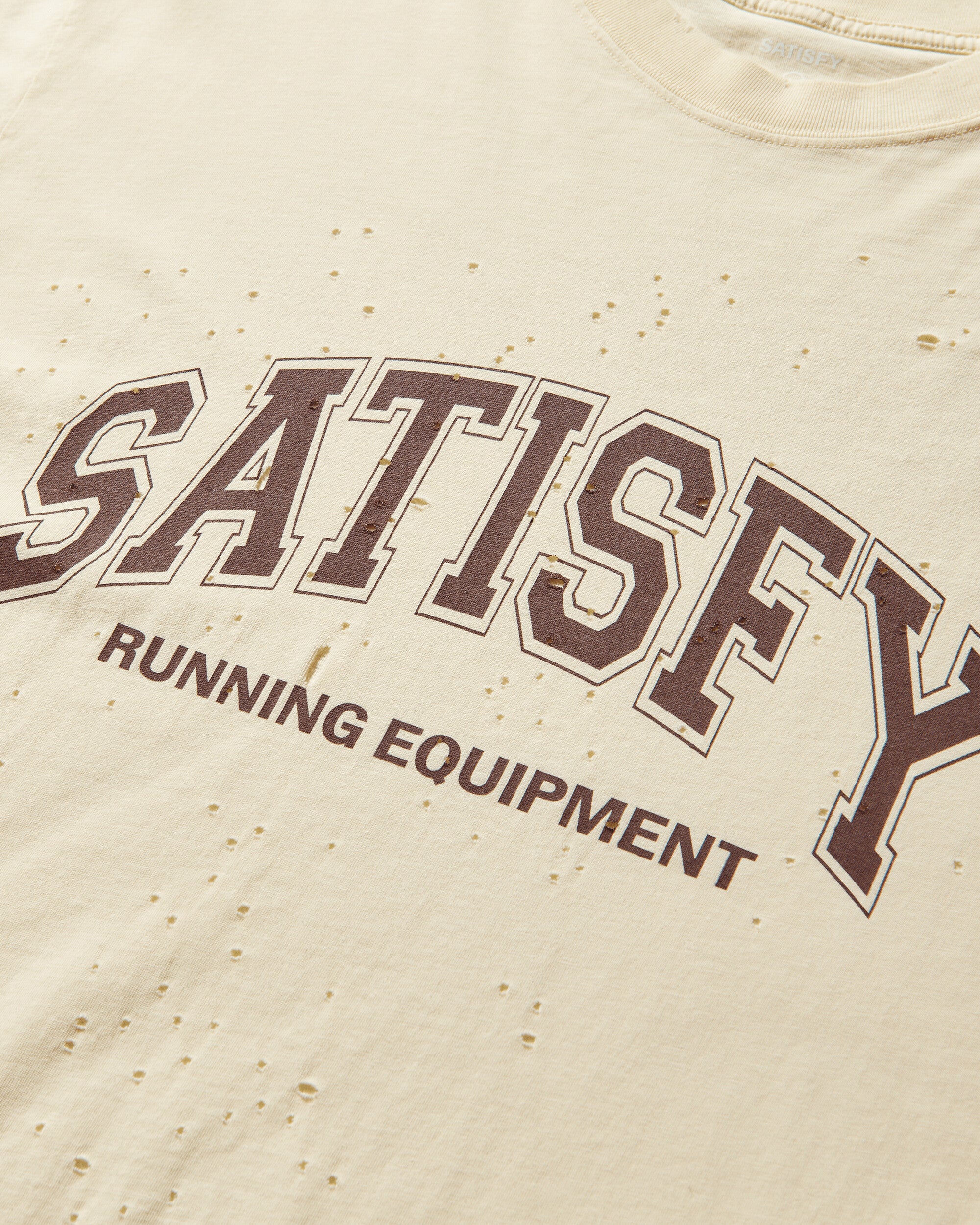 Satisfy Mothtech T Shirt Aged Transparent Yellow T-Shirts Shortsleeve 11006 41A04