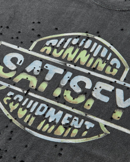 Satisfy Satisfy X Slam Jam Tee Aged Black T-Shirts Shortsleeve 11006 1